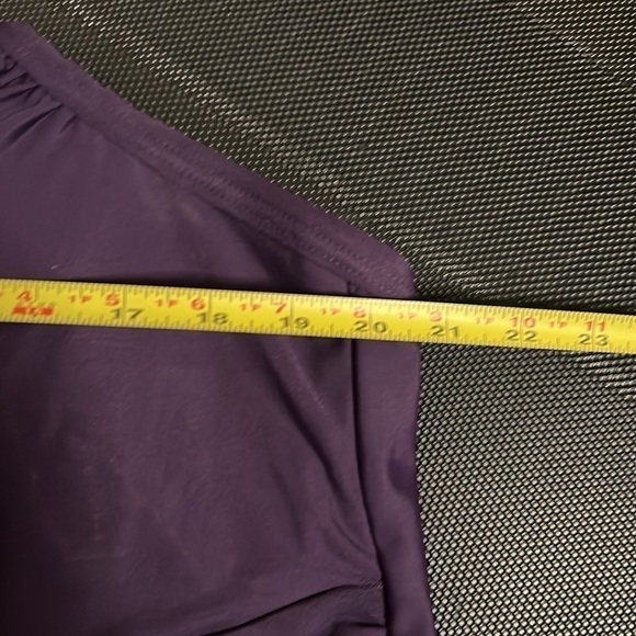 Woman’s One Piece Slenderizing Lands’ End Swimsuit Size 26W In Eggplant - Picture 10 of 12